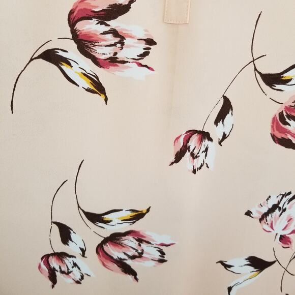 Daniel Rainn NWT Women's Koda Split Neck Popover Blouse Peach Floral Size 2X - Picture 5 of 8